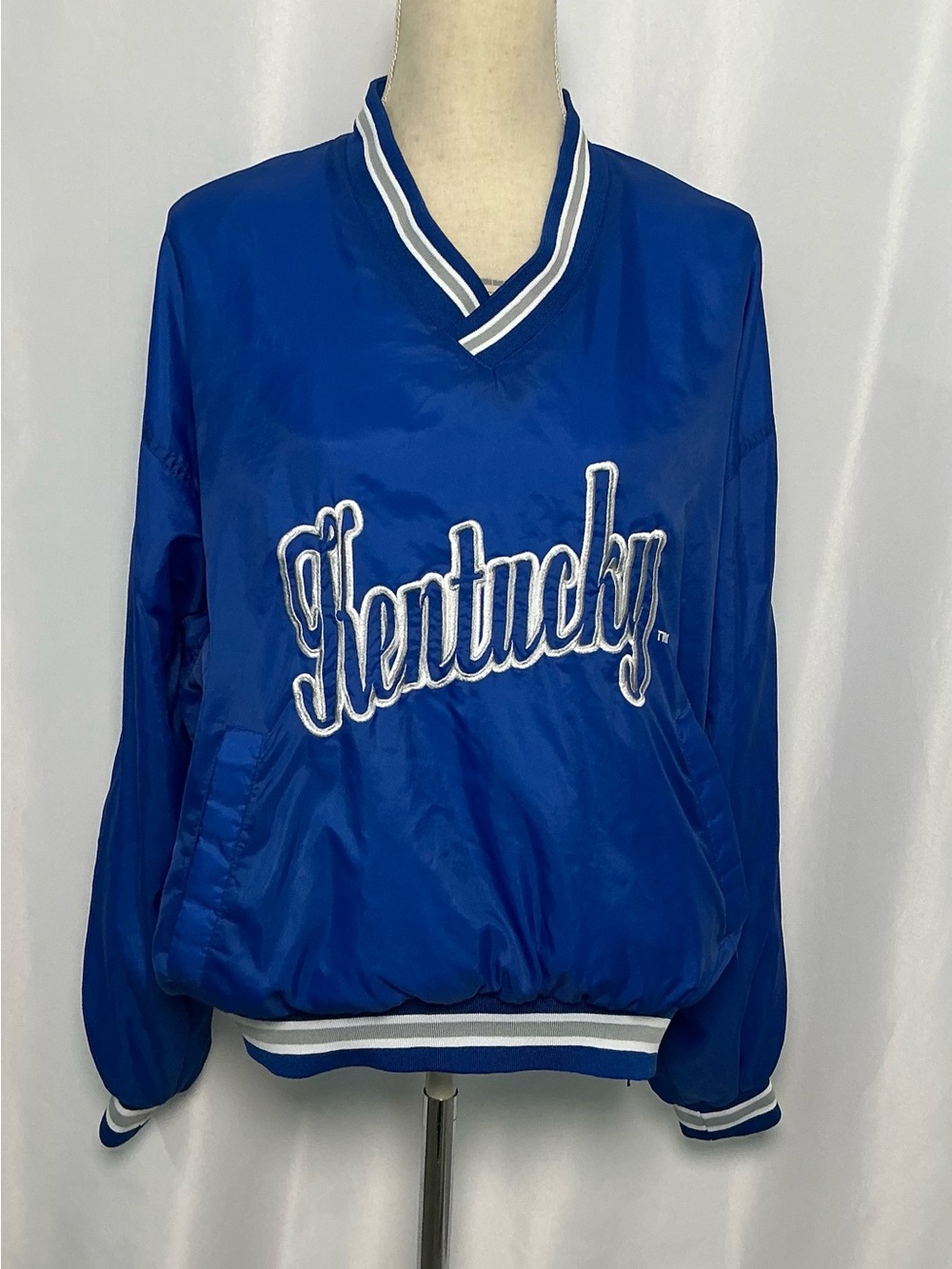 Vintage 90s Kentucky Wildcats Locker Line Pullover Windbreaker M